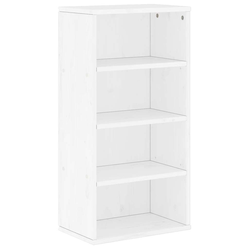 sideskab ODDA 40x24x79 cm massivt fyrretræ hvid