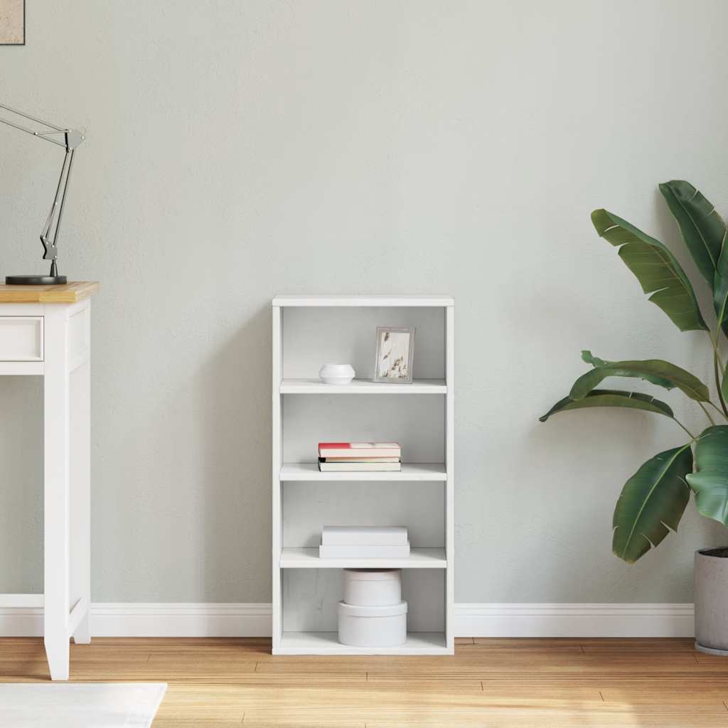 sideskab ODDA 40x24x79 cm massivt fyrretræ hvid