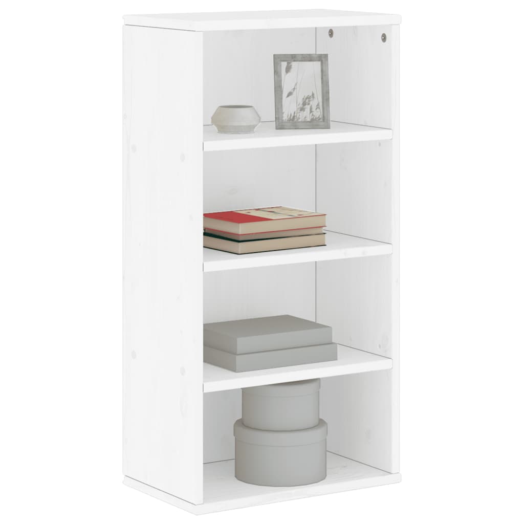 sideskab ODDA 40x24x79 cm massivt fyrretræ hvid