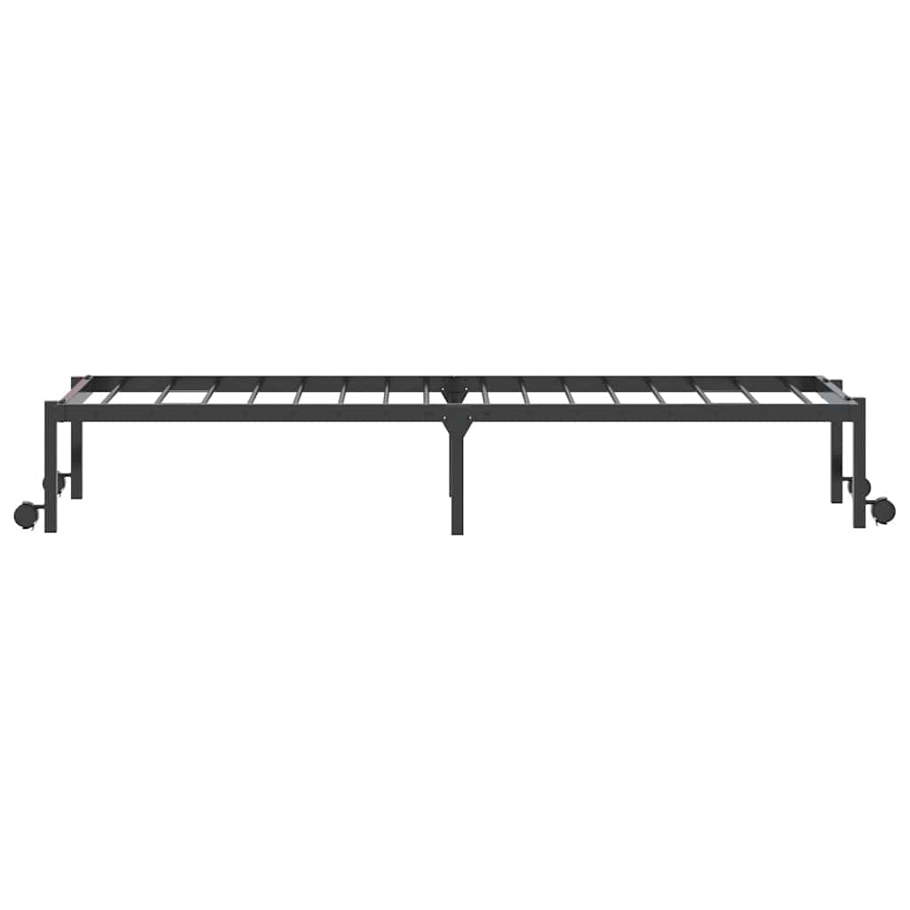 sengeramme uden madras foldbare 80x200 cm stål sort