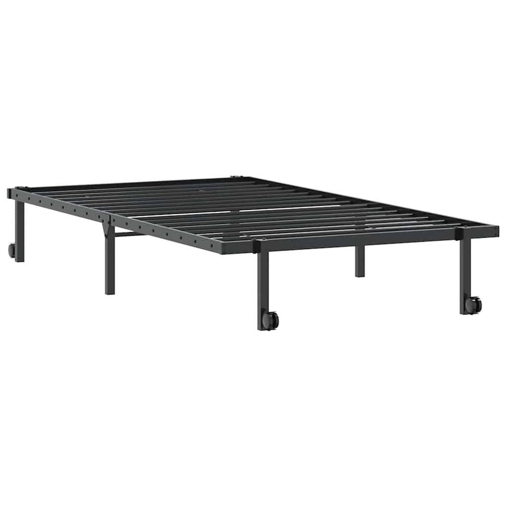 sengeramme uden madras foldbare 107x203 cm stål sort