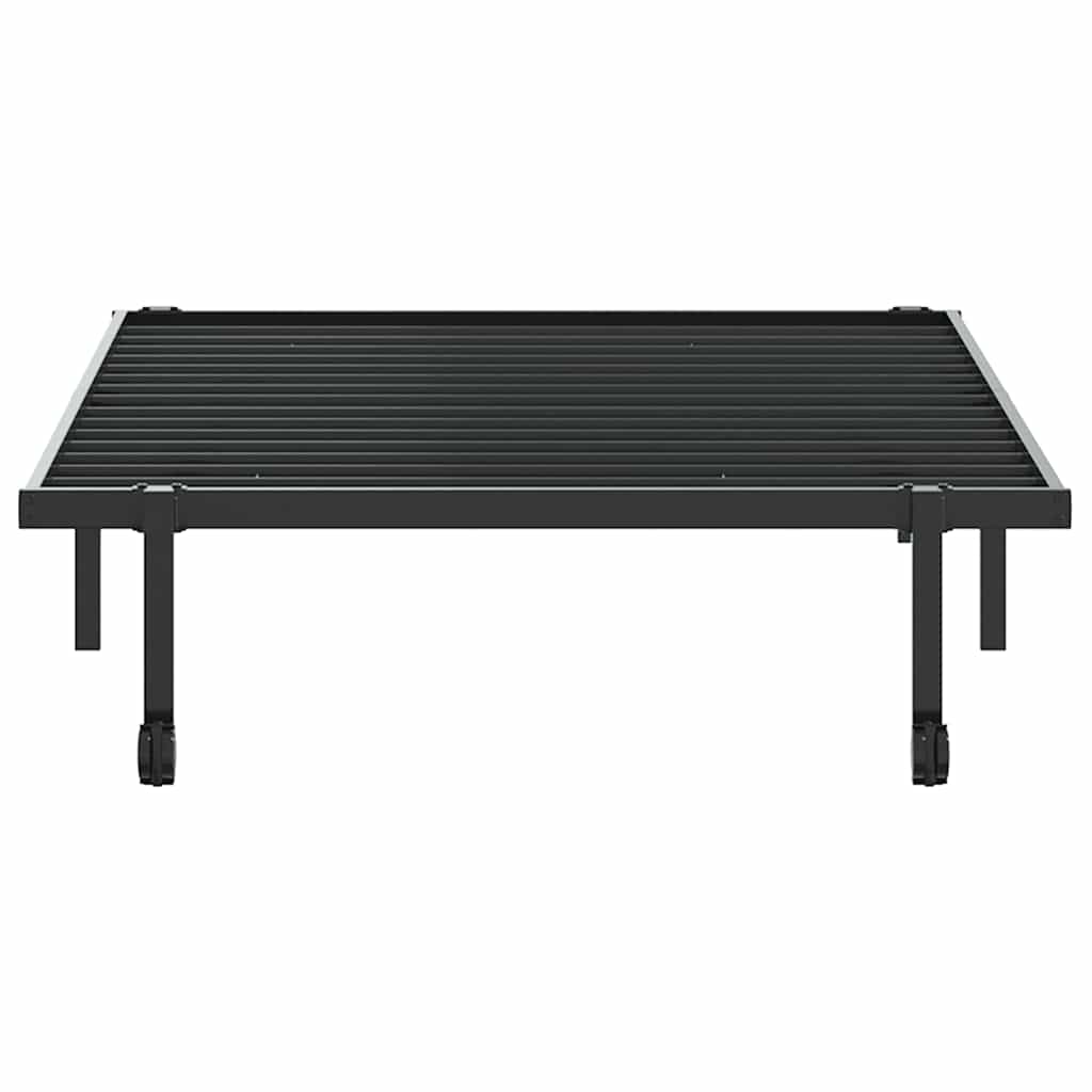 sengeramme uden madras foldbare 107x203 cm stål sort