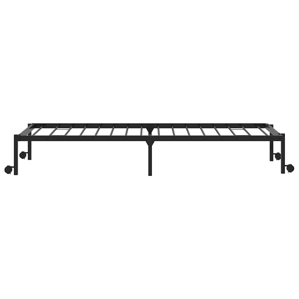 sengeramme uden madras foldbare 107x203 cm stål sort