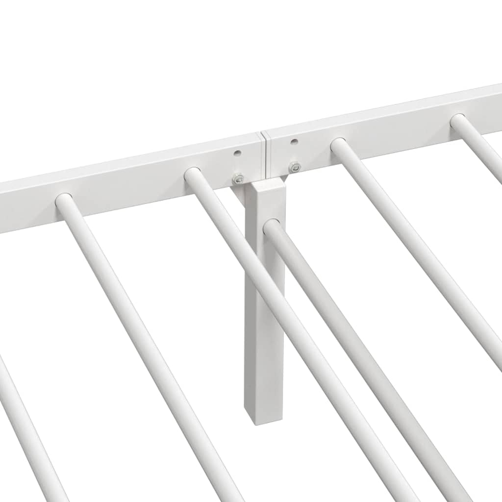 sengeramme uden madras foldbare 107x203 cm stål hvid