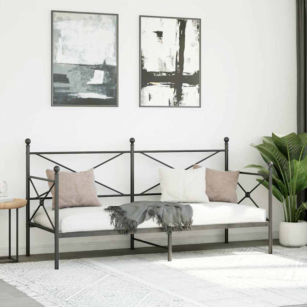 daybed uden madras 75x190 cm stål sort