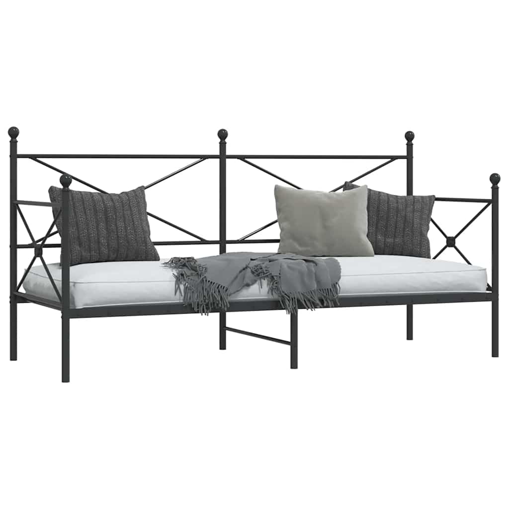 daybed uden madras 75x190 cm stål sort