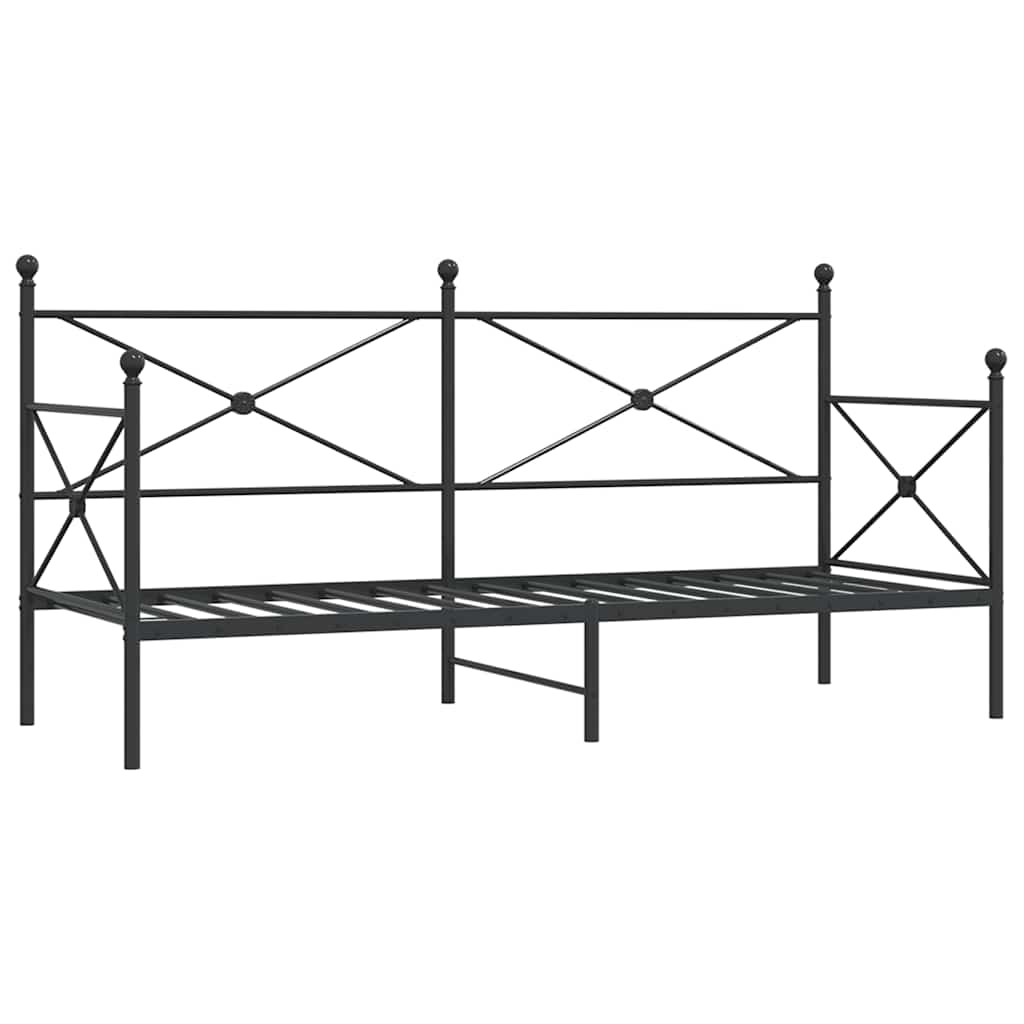 daybed uden madras 80x200 cm stål sort