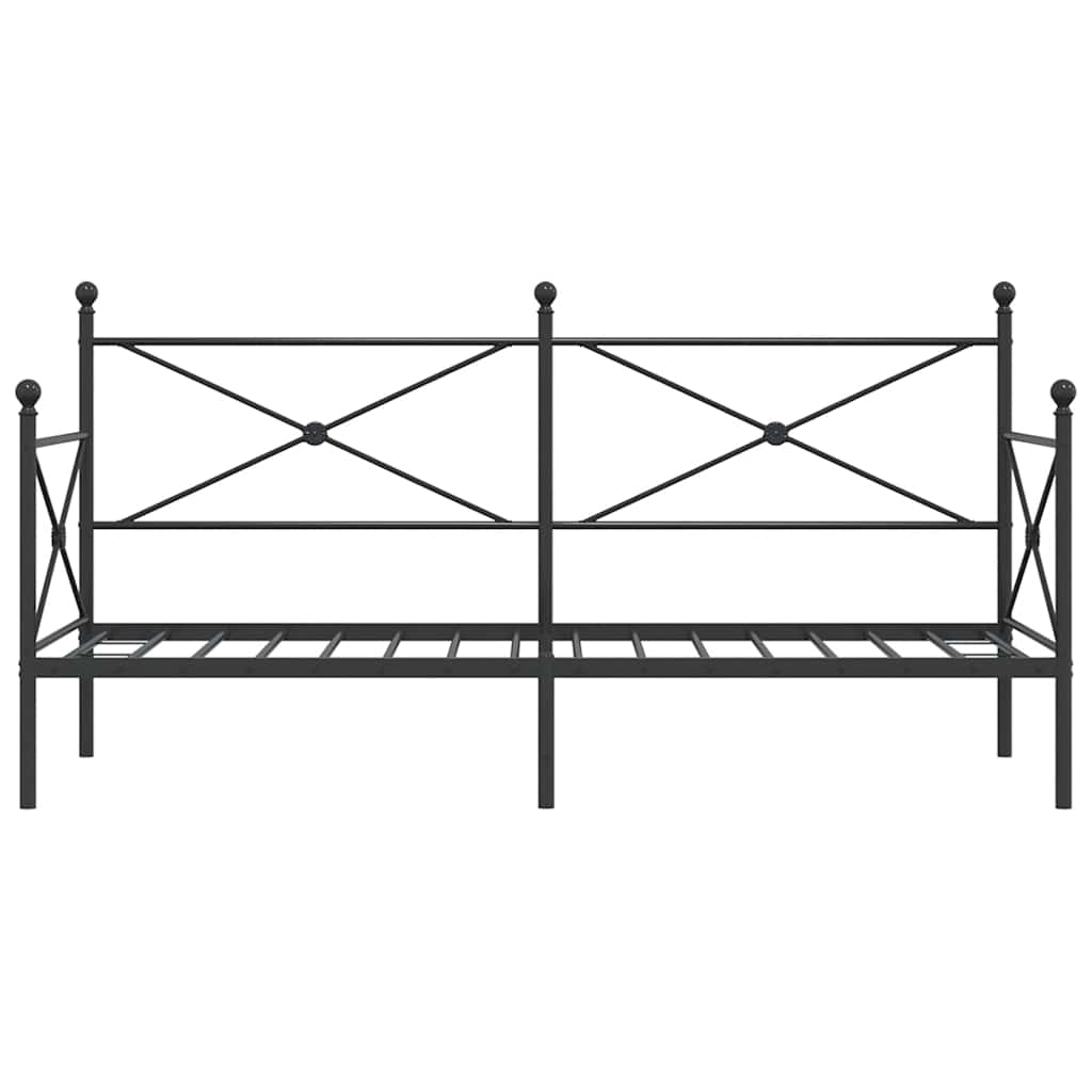 daybed uden madras 80x200 cm stål sort