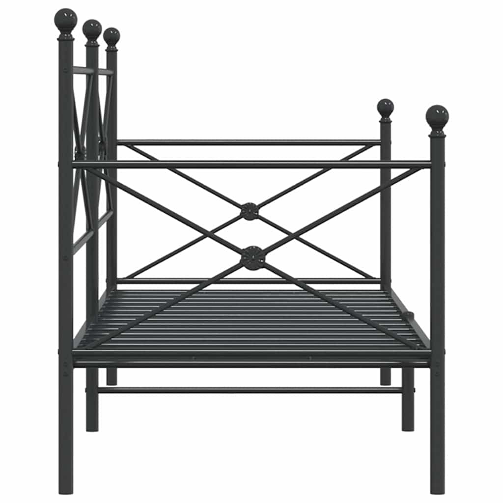 daybed uden madras 80x200 cm stål sort