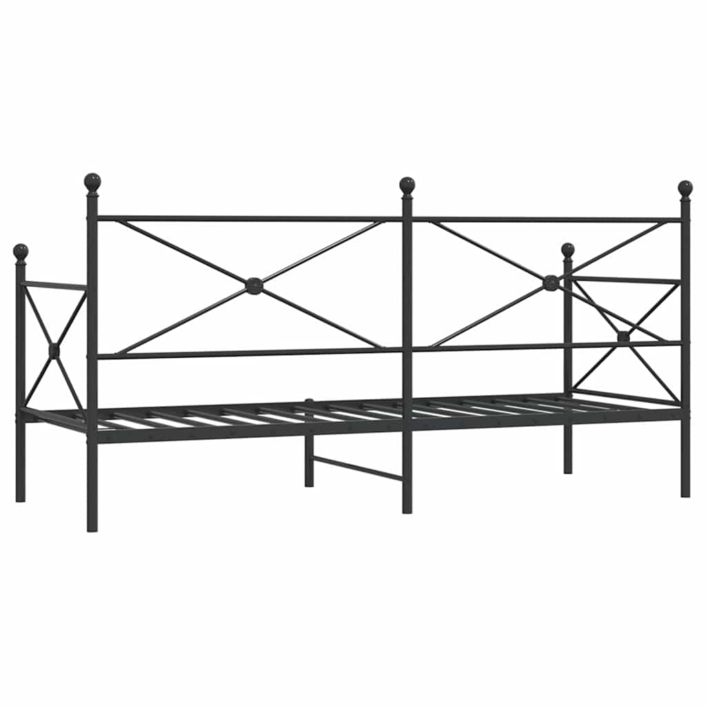 daybed uden madras 80x200 cm stål sort
