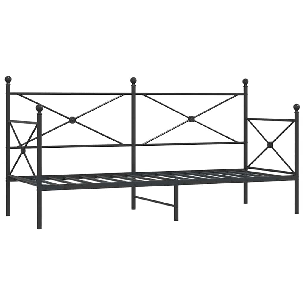 daybed uden madras 90x200 cm stål sort