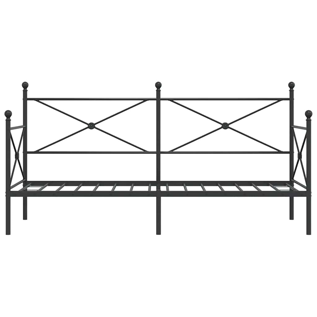 daybed uden madras 90x200 cm stål sort