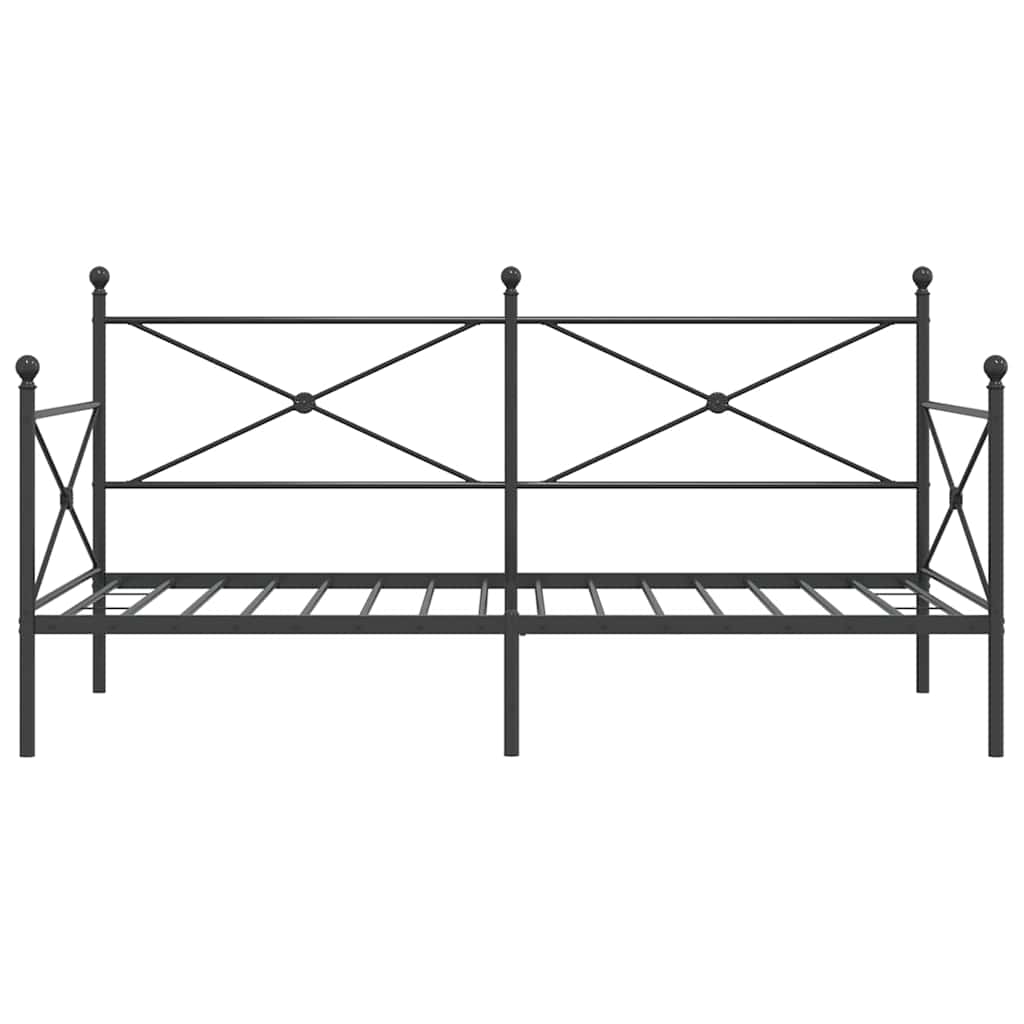 daybed uden madras 100x190 cm stål sort
