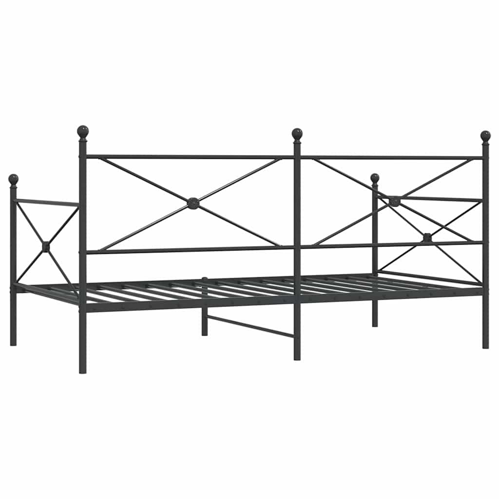 daybed uden madras 100x190 cm stål sort