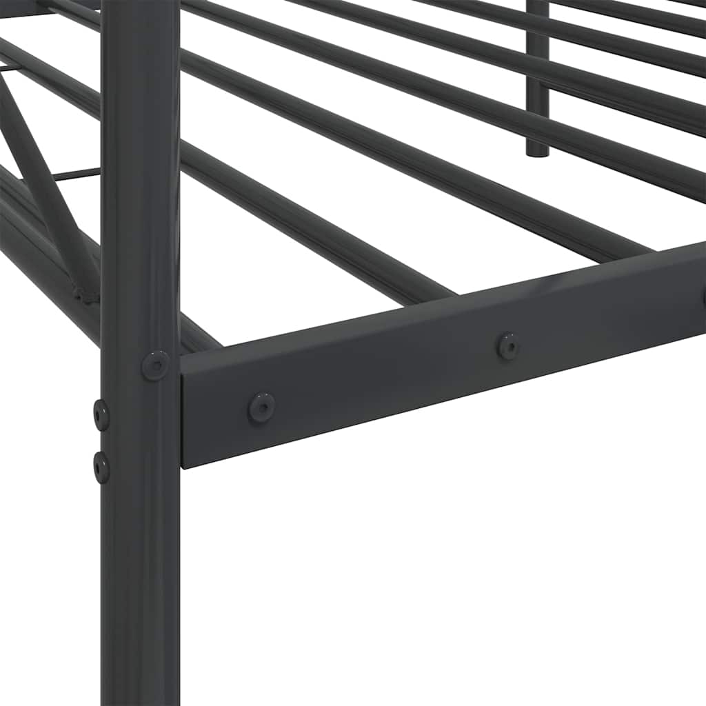 daybed uden madras 100x190 cm stål sort