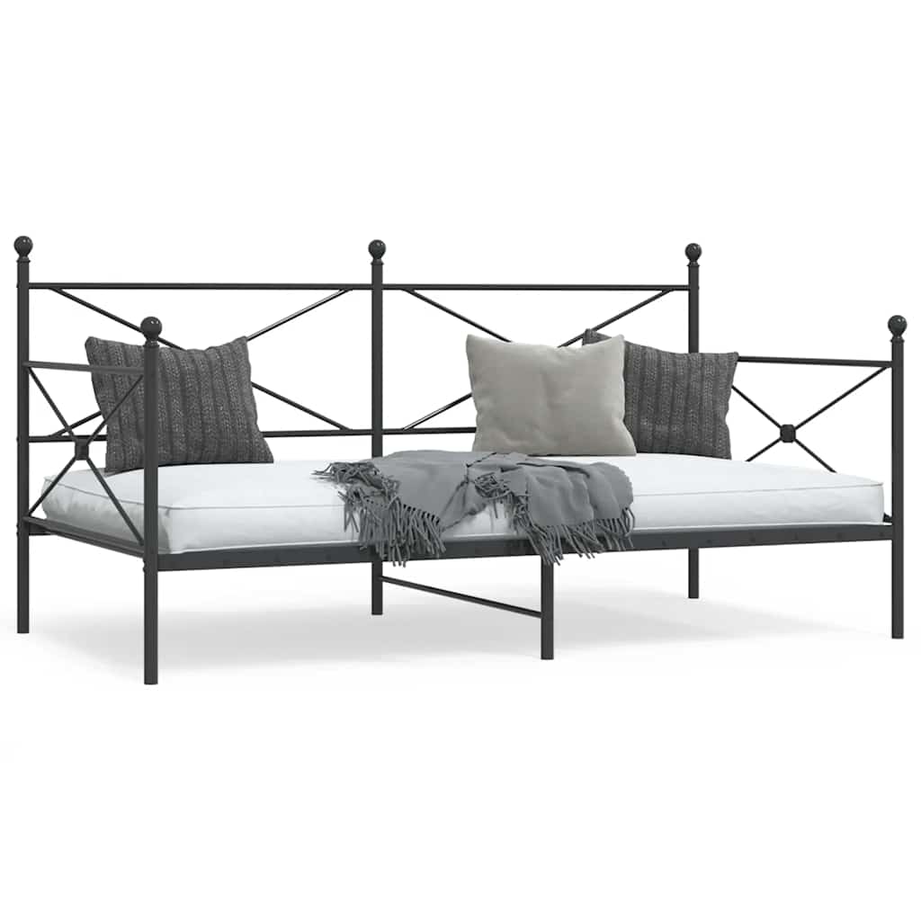 daybed uden madras 100x190 cm stål sort