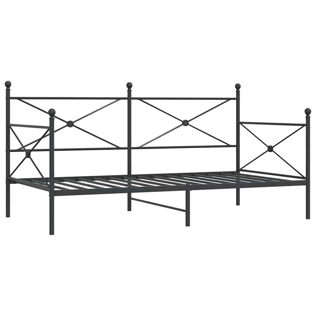 daybed uden madras 100x200 cm stål sort
