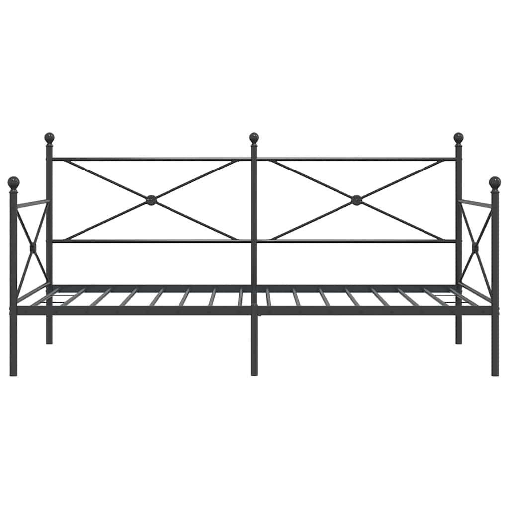 daybed uden madras 100x200 cm stål sort
