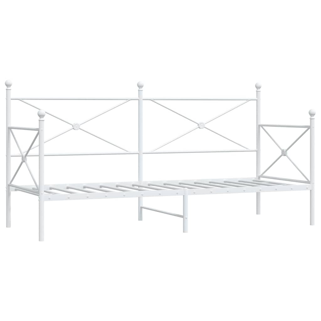 daybed uden madras 90x200 cm stål hvid