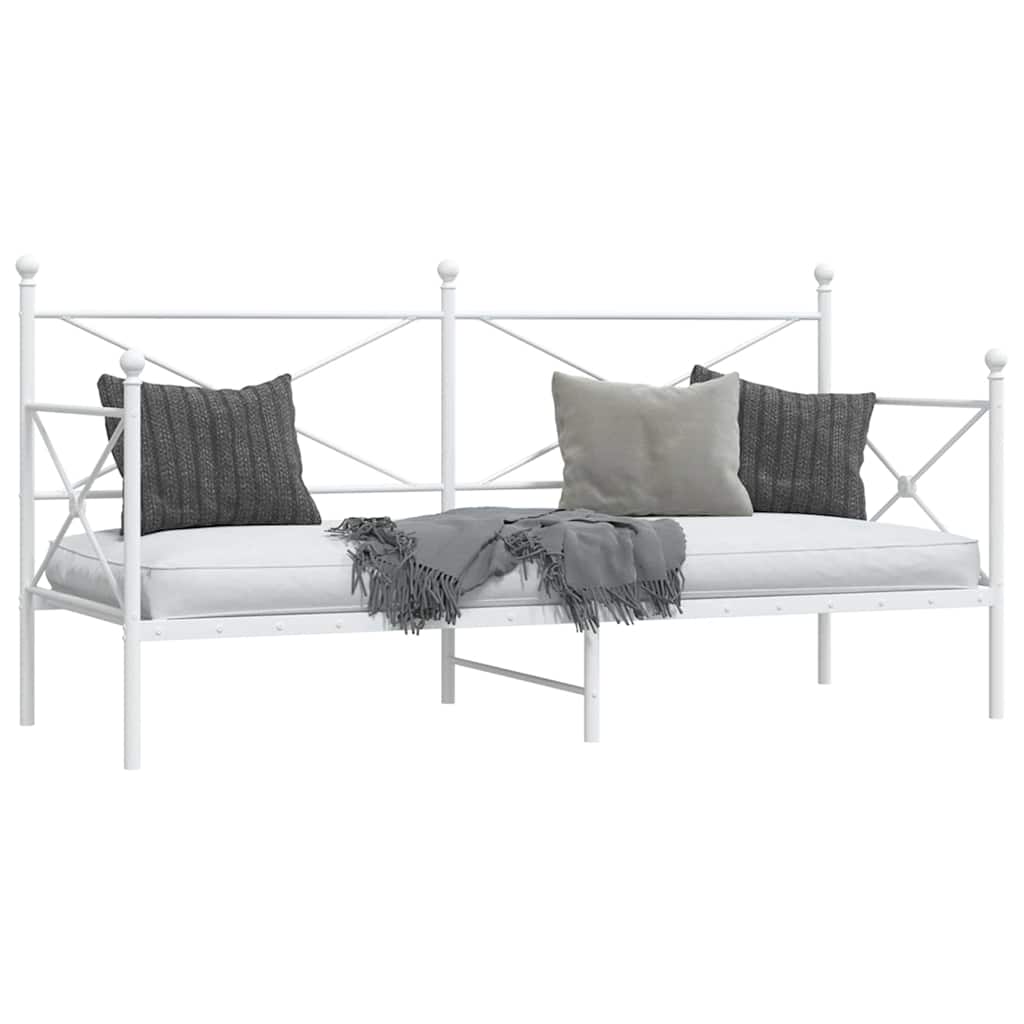 daybed uden madras 90x200 cm stål hvid