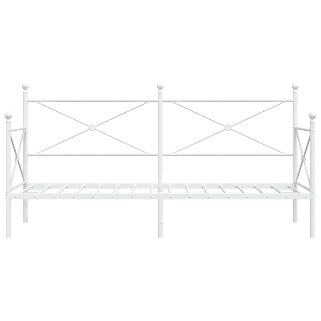 daybed uden madras 90x200 cm stål hvid