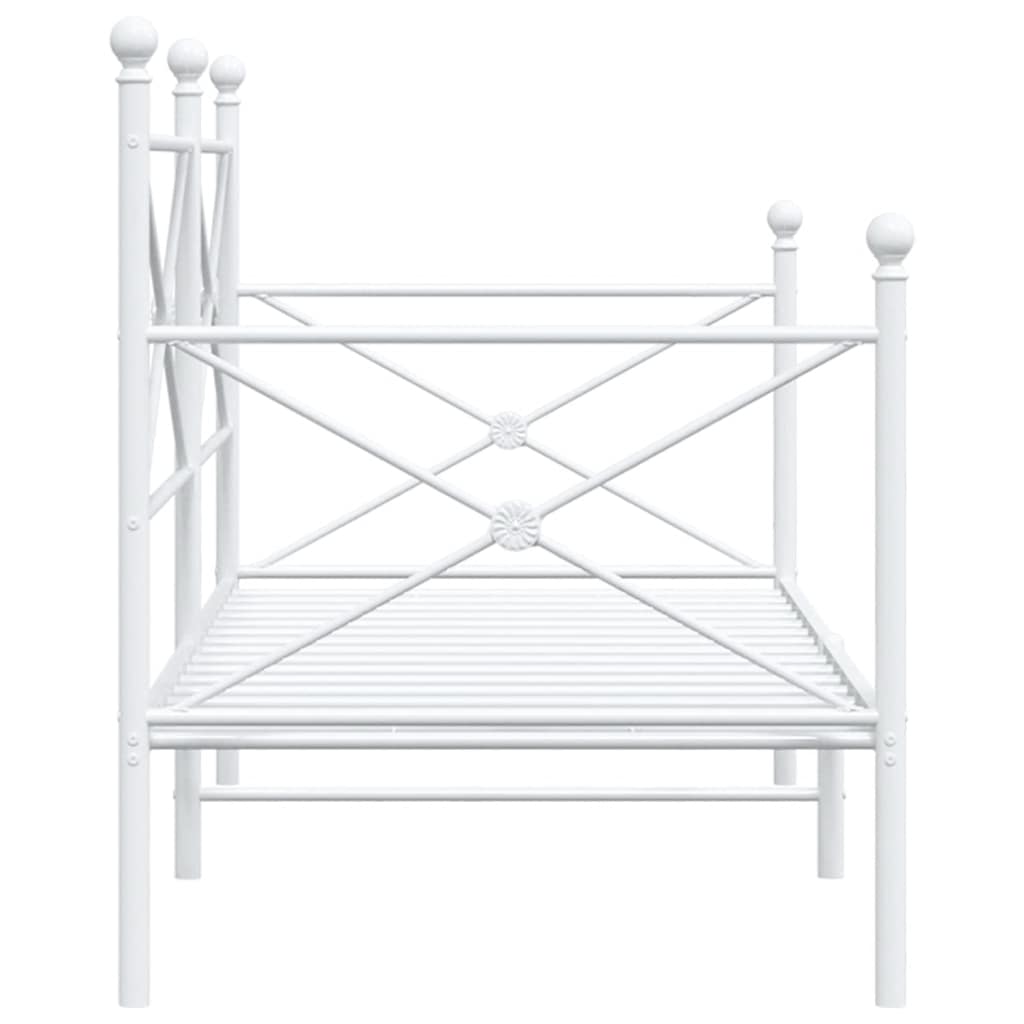 daybed uden madras 90x200 cm stål hvid