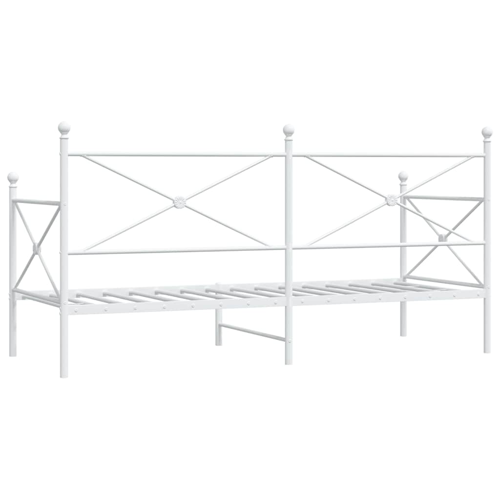 daybed uden madras 90x200 cm stål hvid