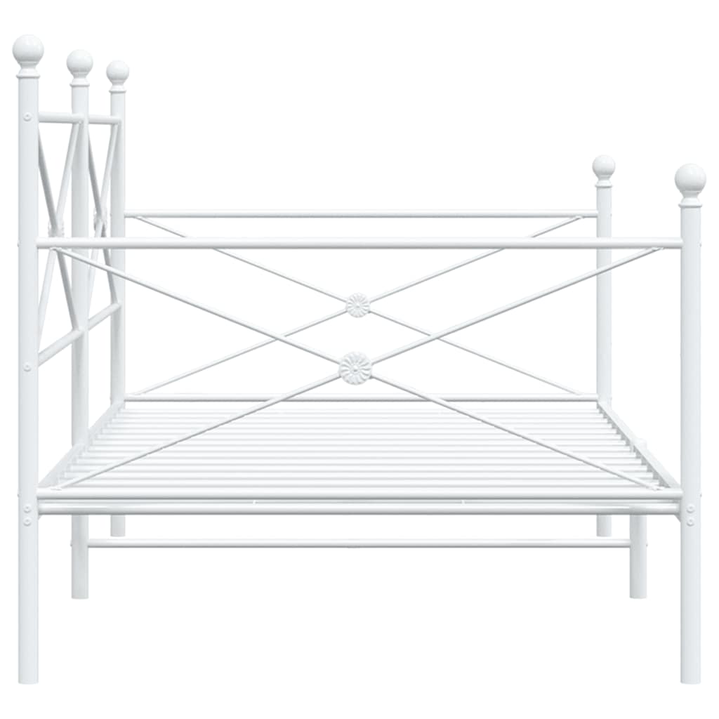 daybed uden madras 100x200 cm stål hvid