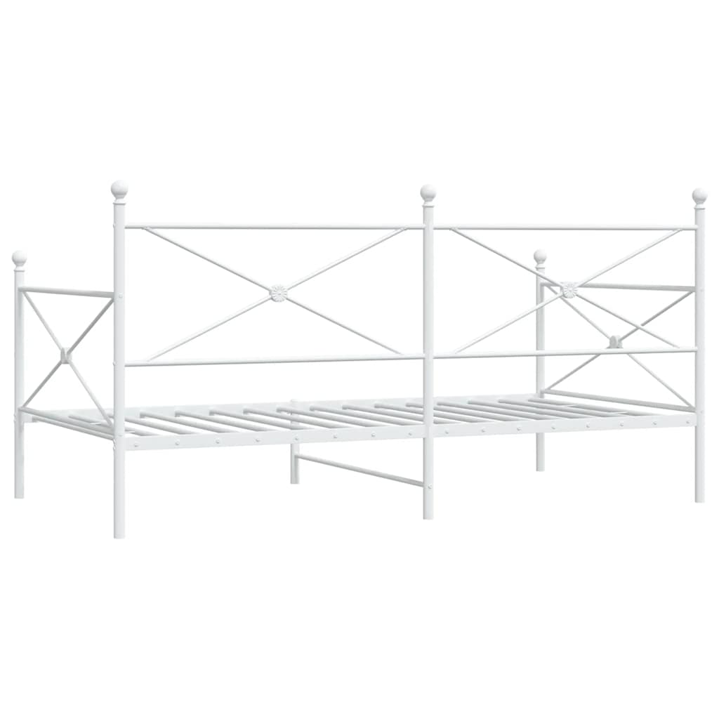 daybed uden madras 100x200 cm stål hvid
