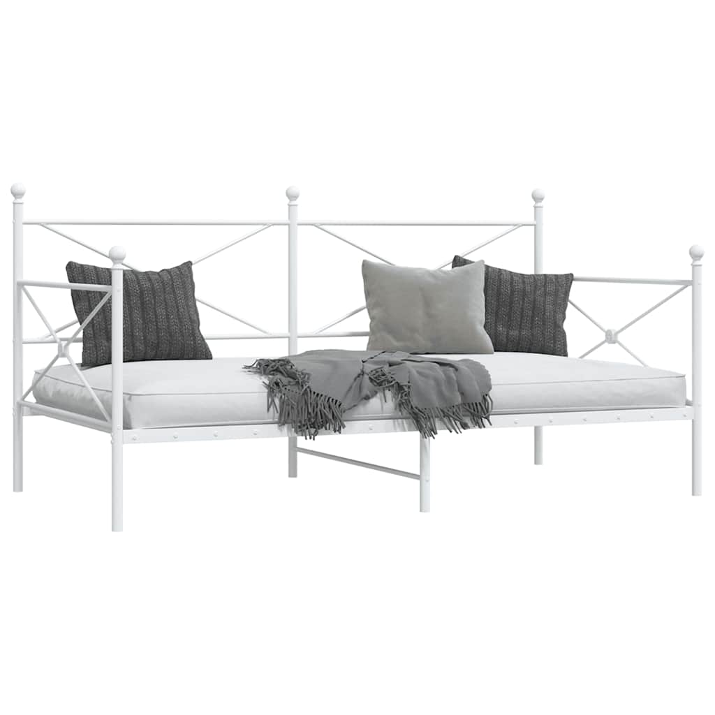 daybed uden madras 107x203 cm stål hvid