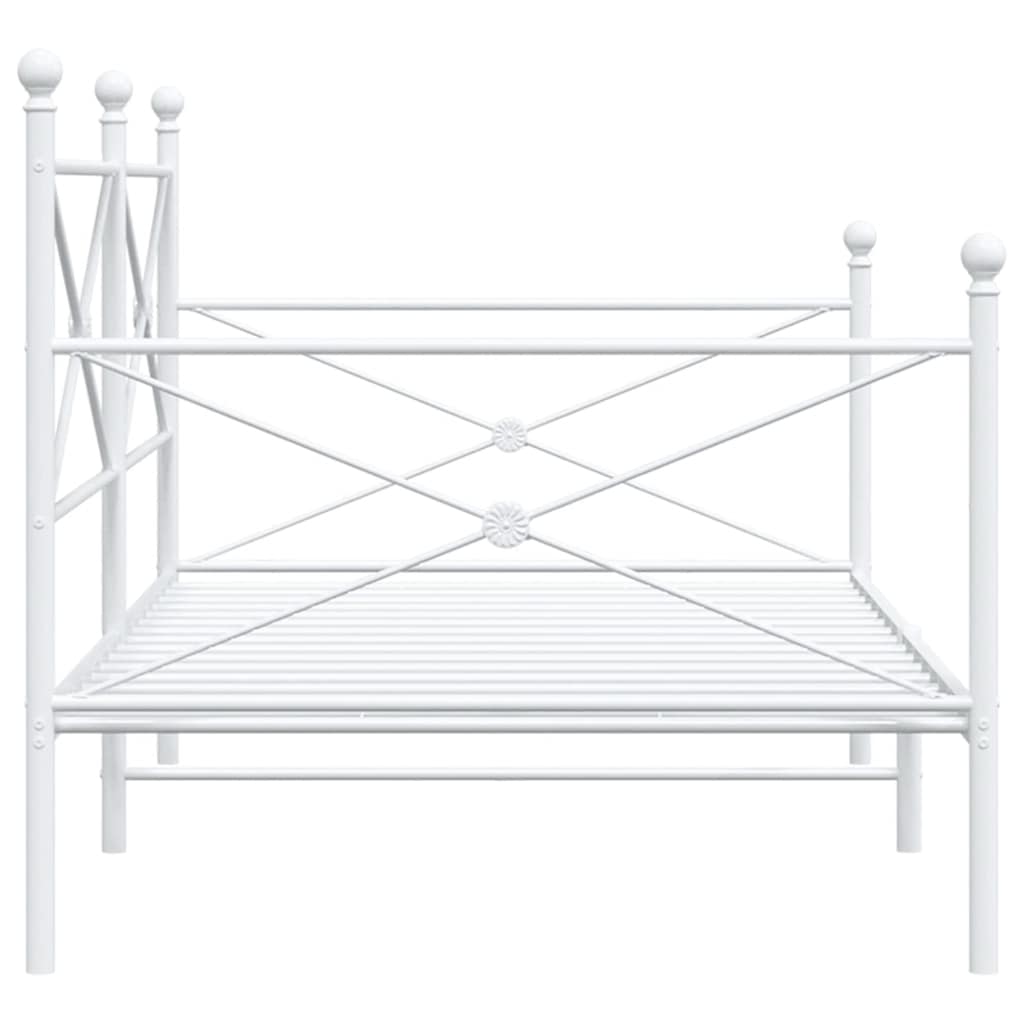 daybed uden madras 107x203 cm stål hvid