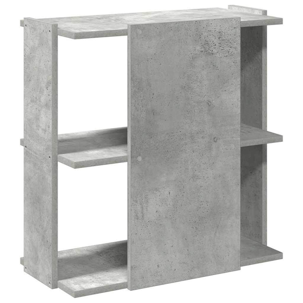 bogreol 60x30x60 cm 3 hylder konstrueret træ betongrå