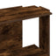 bogreol 3 hylder 60x30x80 cm konstrueret træ røget eg