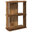 bogreol 60x30x80 cm 3 hylder konstrueret træ antikt træ