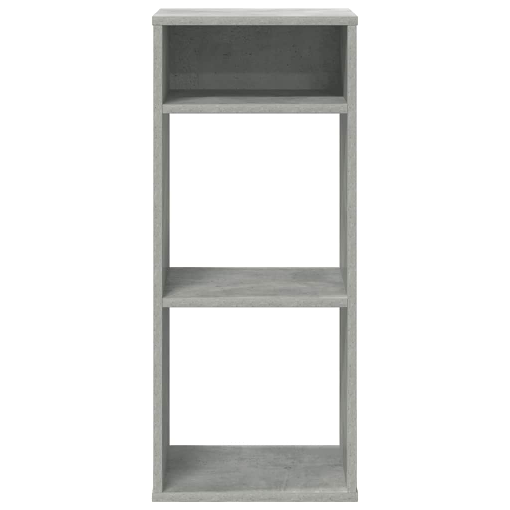 bogreol 34x31x80 cm konstrueret træ betongrå