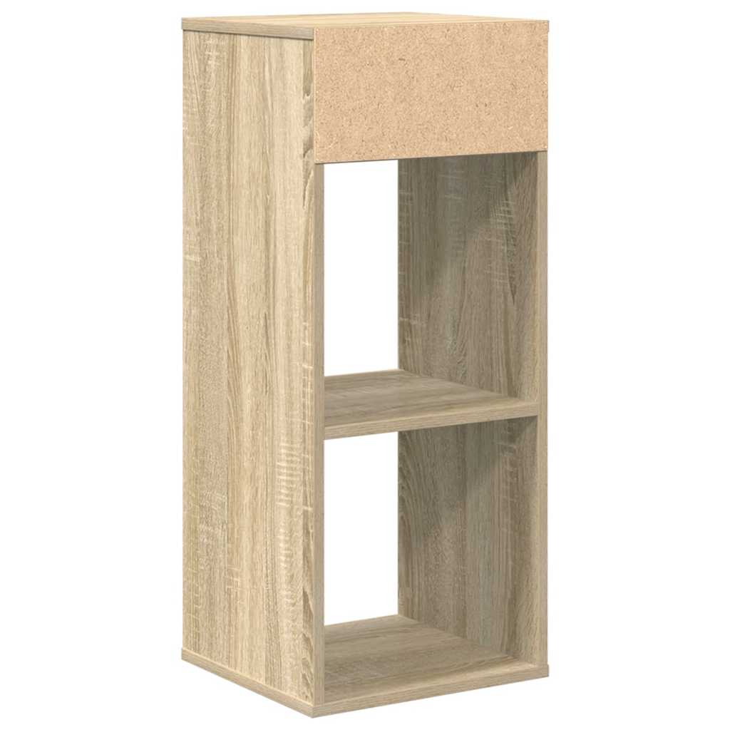 bogreol 34x31x80 cm konstrueret træ sonoma-eg