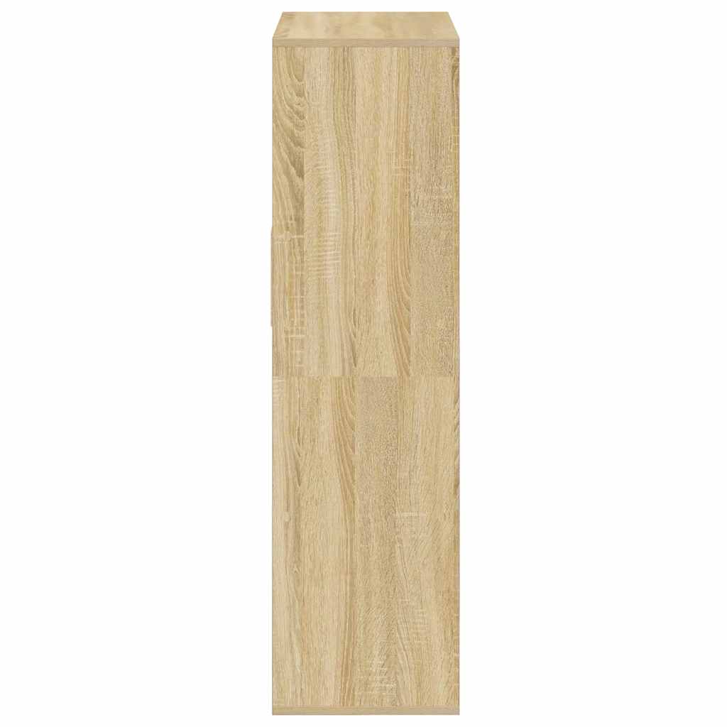bogreol 66x31x112 cm konstrueret træ sonoma-eg