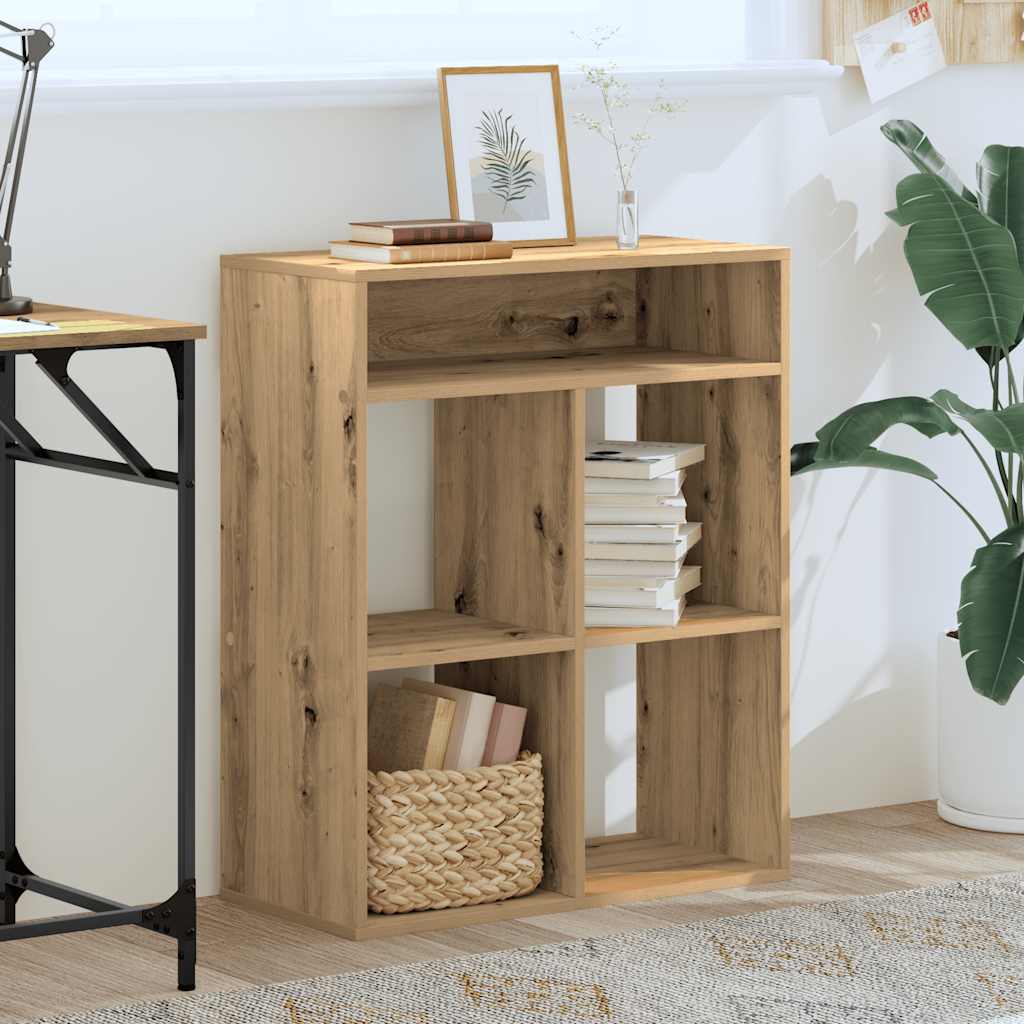 bogskab 66x31x80 cm konstrueret træ kunsteg