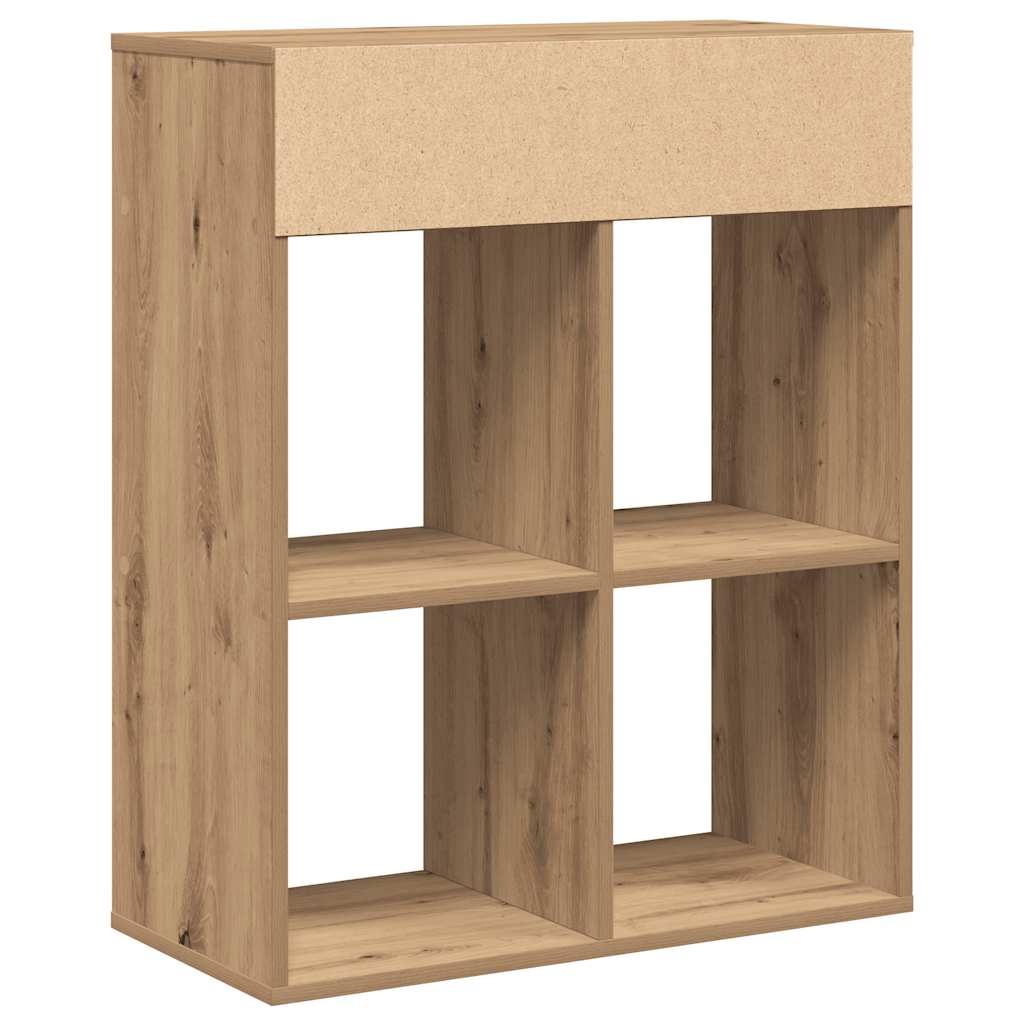 bogskab 66x31x80 cm konstrueret træ kunsteg