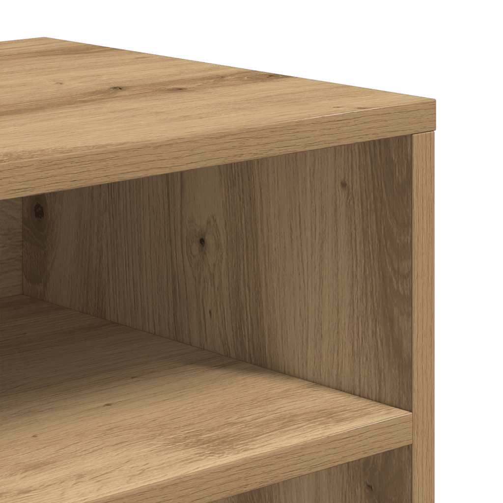 bogskab 66x31x80 cm konstrueret træ kunsteg