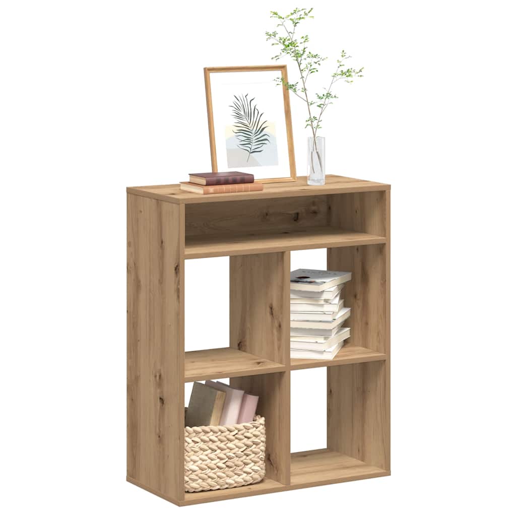 bogskab 66x31x80 cm konstrueret træ kunsteg