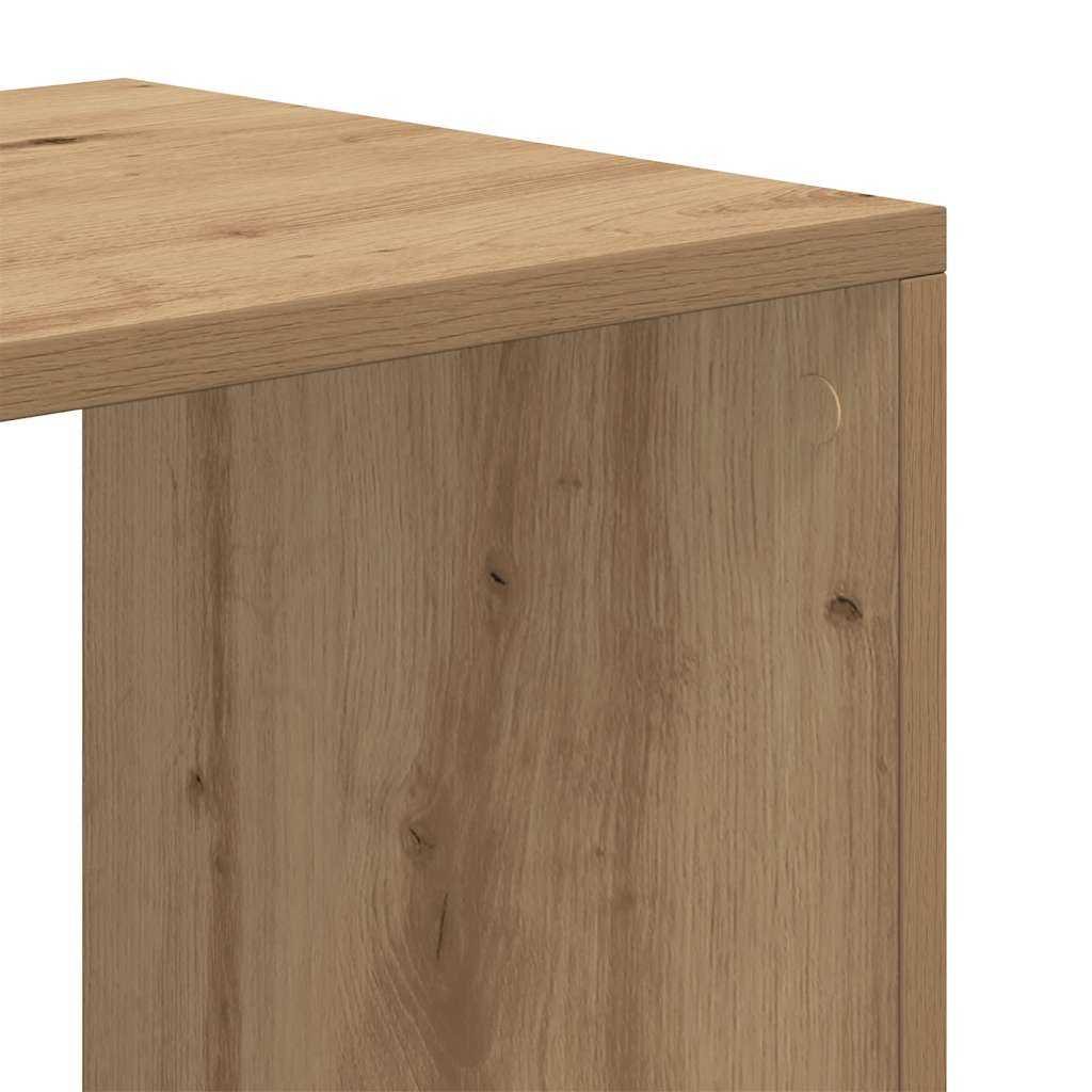 bogskab 66x31x112 cm konstrueret træ kunsteg