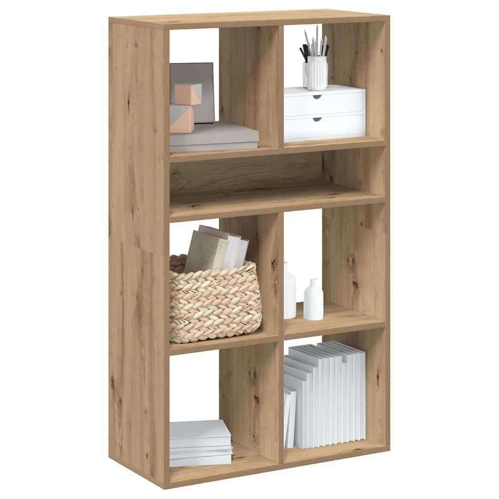 bogskab 66x31x112 cm konstrueret træ kunsteg