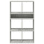 bogreol 66x31x112 cm konstrueret træ betongrå