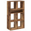 bogreol 66x31x112 cm konstrueret træ antikt træ