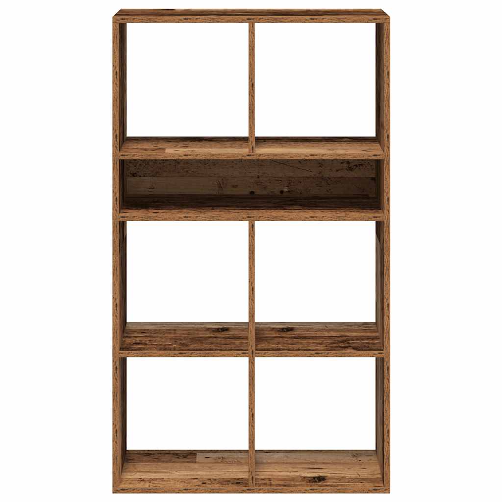 bogreol 66x31x112 cm konstrueret træ antikt træ