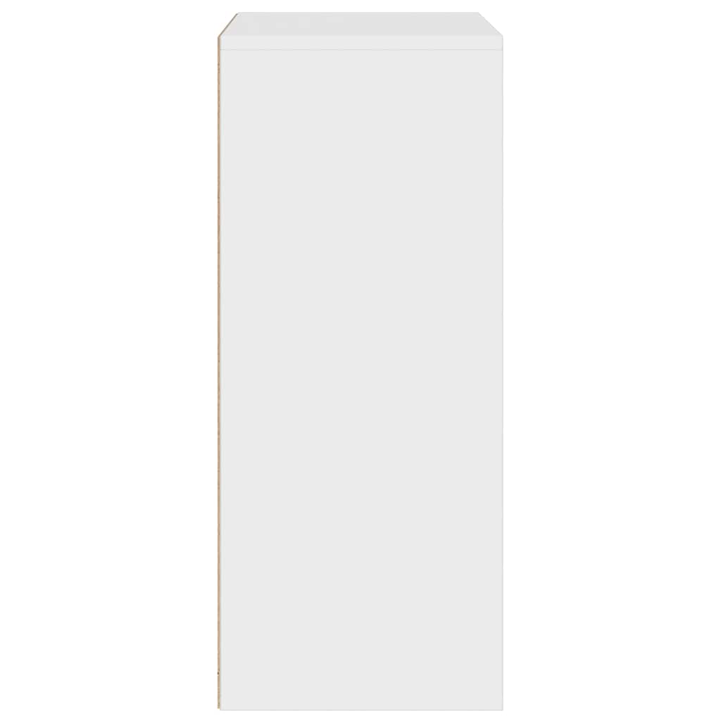 bogreol 60x30x71,5 cm konstrueret træ hvid