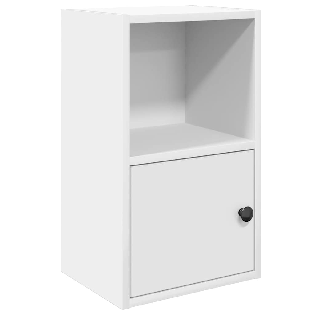 bogreol 31x24x52 cm konstrueret træ hvid