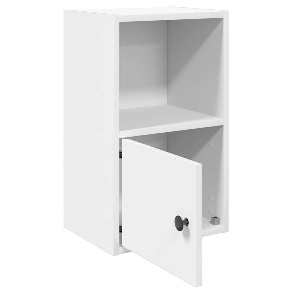 bogreol 31x24x52 cm konstrueret træ hvid