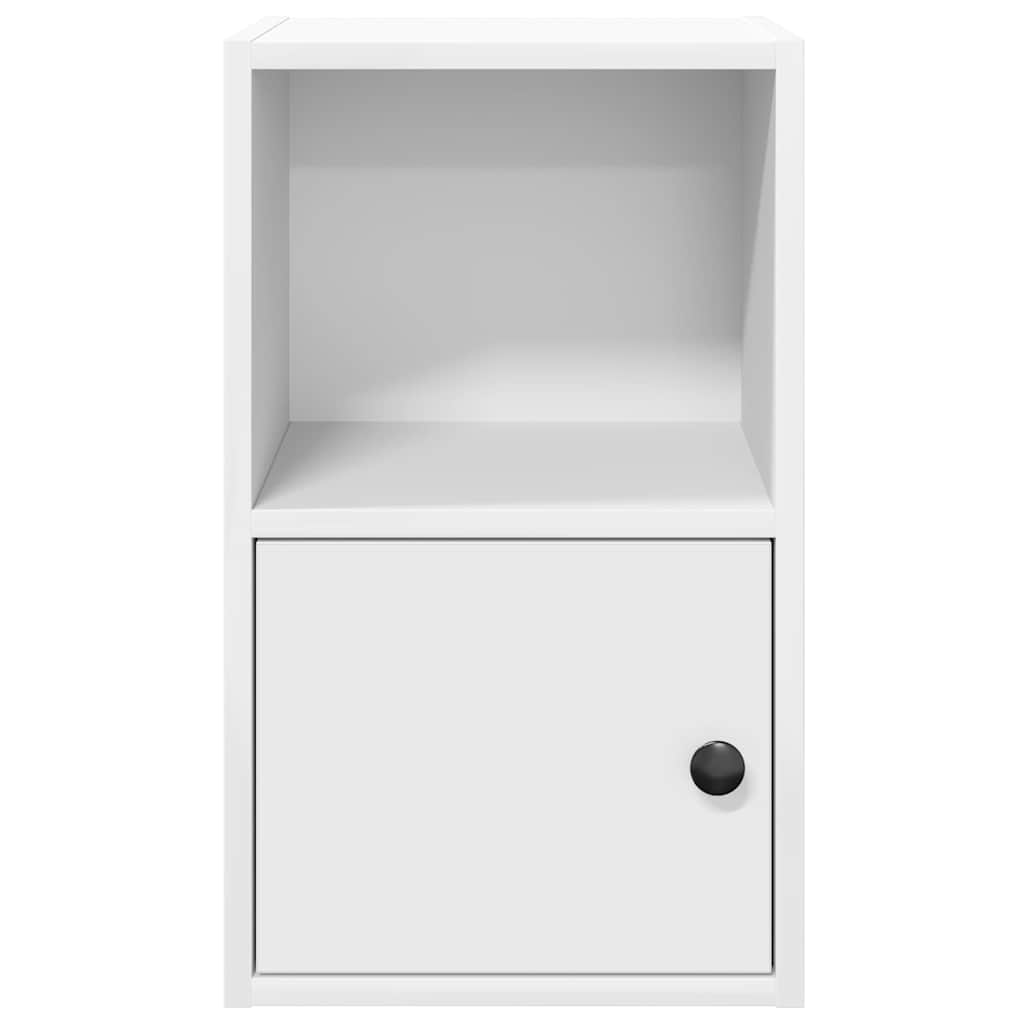 bogreol 31x24x52 cm konstrueret træ hvid